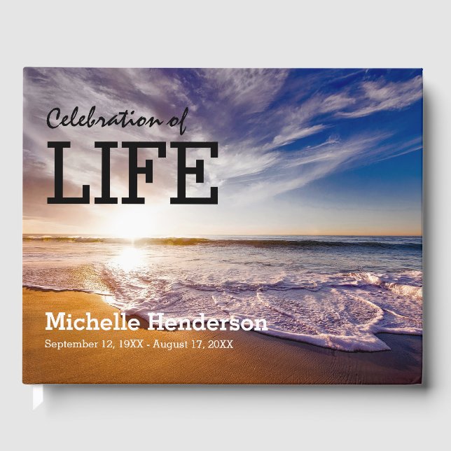 Livre D'or Célébration de Life Beach Ocean | 2 photo (Recto)