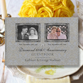 Livre D'or Célébration de mariage diamant photo Silver 2 Orné