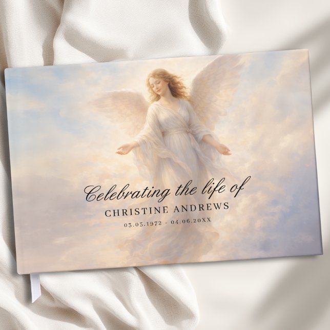 Livre D'or  Celebration of Life - Angel Funeral Memorial (Celebration of Life - Angel Funeral Memorial Guest Book)