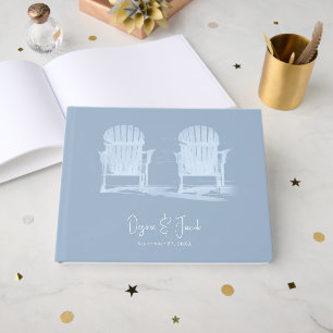 Livre D'or Chaises Adirondack de plage Bleu Poussiéreux Maria