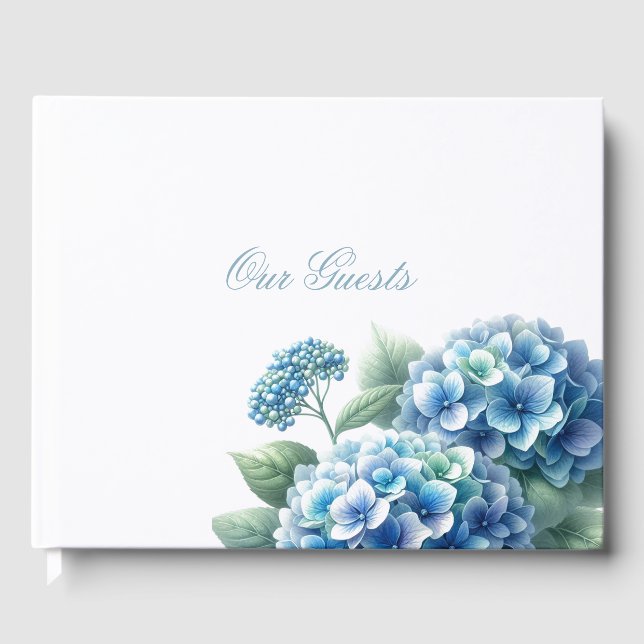 Livre D'or Charmante Hydrangea Bleue (Recto)