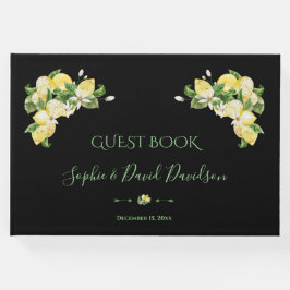 Livre D'or Charme Aquarelle Citron Mariage tropical
