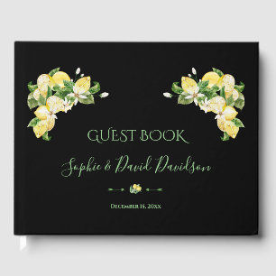 Livre D'or Charme Aquarelle Citron Mariage tropical
