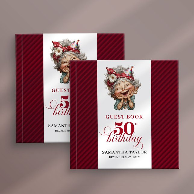 Livre D'or Charming Funny Lady 50th Birthday Quirky Humor  (Charming Funny Lady 50th Birthday Quirky Humor Guest Book

)