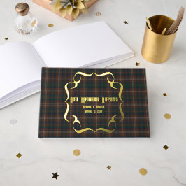 Livre D'or Chasse Chisholm Tartan écossais original moderne