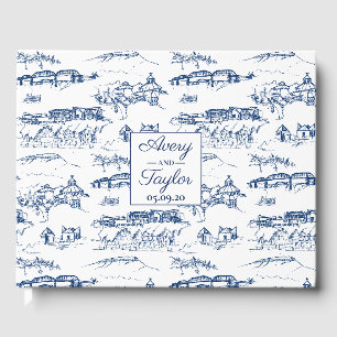 Livre D'or Chattanooga Toile Marine et Mariage blanc