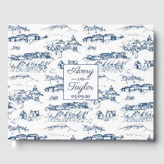 Livre D'or Chattanooga Toile Marine et Mariage blanc