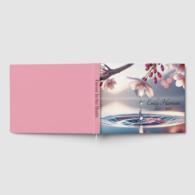 Livre D'or Cherry Blossom Branch With Dewdrops (Complet)