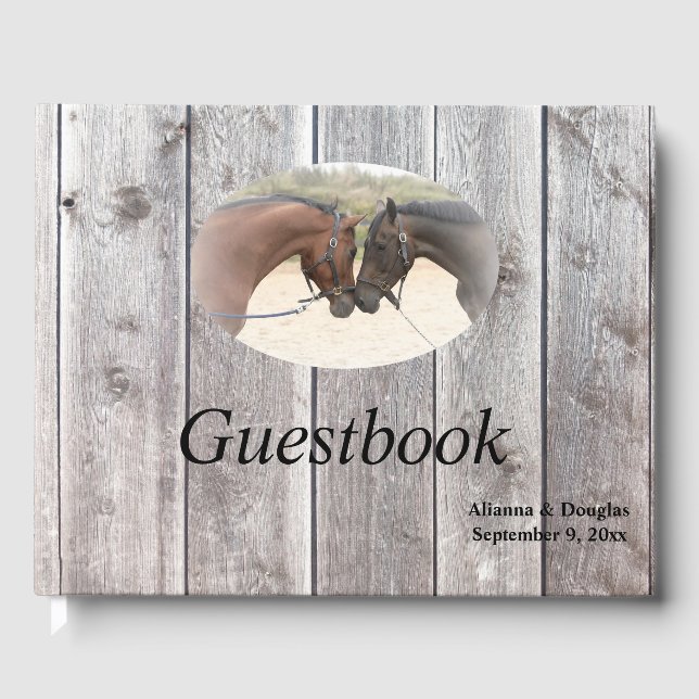 Livre d'or Cheval Pays Gris Planche de Grange (Recto)