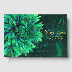 Livre D'or Chrysanthème noir et vert