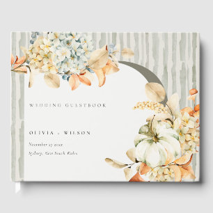 Livre D'or Citrouille de automne rustique Mariage d'arche flo