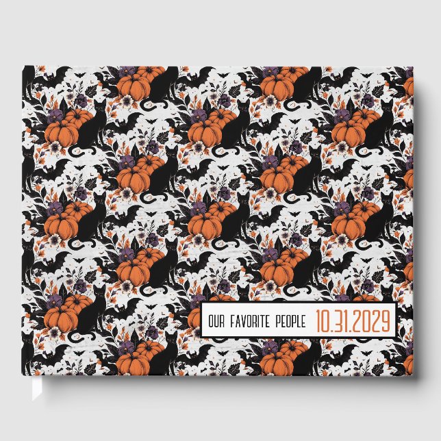 Livre D'or Citrouilles de chats noirs (Recto)