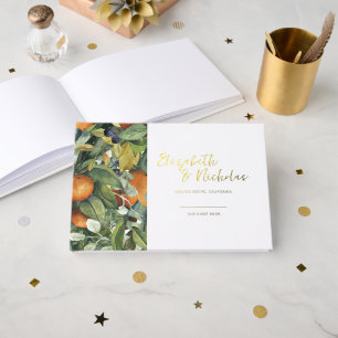 Livre D'or Citrus Floral   Mariage Botanique