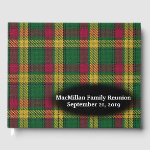 Livre D'or Clan MacMillan Tartan Plaid Family Reunion