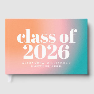 Livre D'or Classe 2023 Dégradé Coloré Personnalisé
