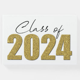 Livre D'or Classe de Parties scintillant d'or de 2024