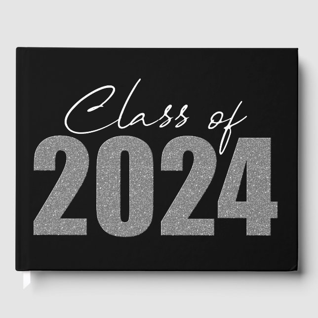 Livre D'or Classe Parties scintillant Argent de 2024 (Recto)