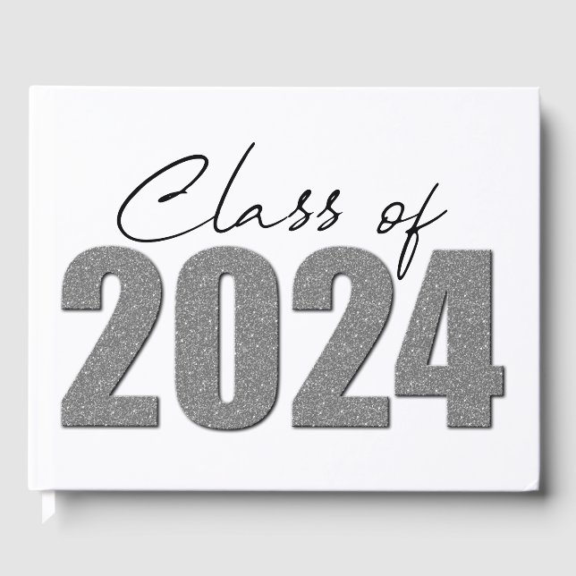 Livre D'or Classe Parties scintillant Argent de 2024 (Recto)