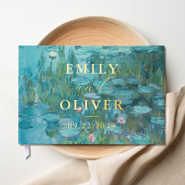 Livre D'or Claude Monet Water Lilies Mariage (Créateur téléchargé)