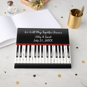 Livre d'or clavier de piano de mariage