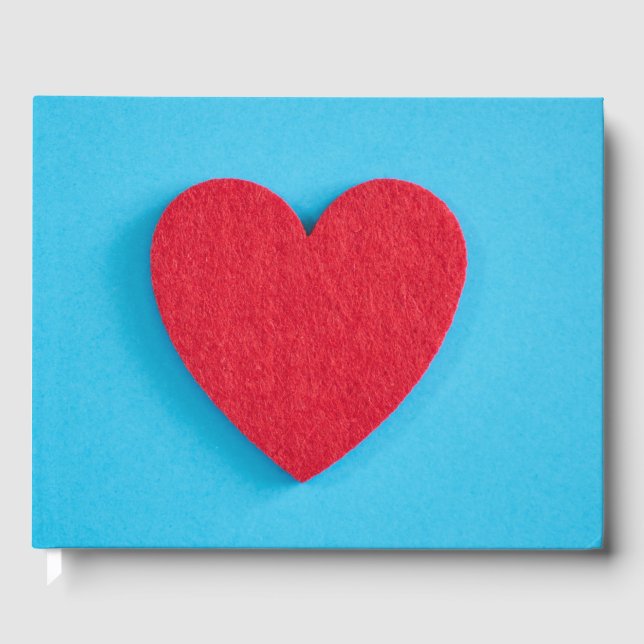 Livre D'or Coeur d'amour rouge (Recto)