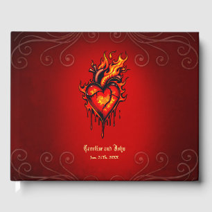 Livre D'or Coeur flamboyant.
