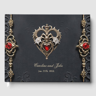 Livre D'or Coeur gothique étonnant