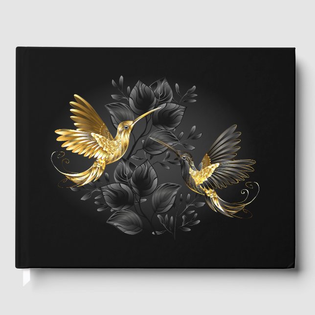 Livre D'or Colibri noir et or (Recto)