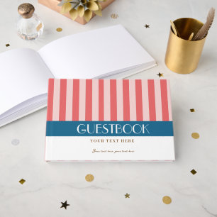 Livre D'or Coloré Style Clair Couleur Minimaliste Rayures