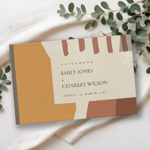 LIVRE D'OR CONCEPTION ABSTRAITE MODERNE DE LA TERRACOTTA