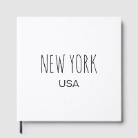 Conception de typographie minimaliste New York Éta