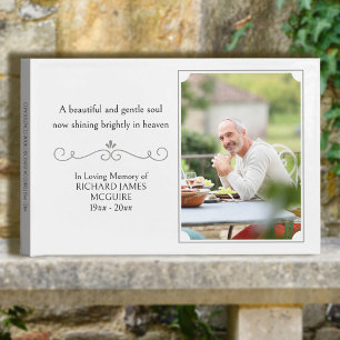 Livre D'or Condoléances de photo verticale en mémoire d'amour