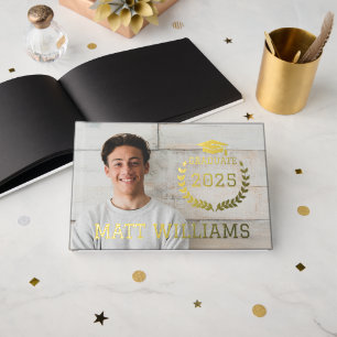 Livre D'or Cool Graduate Photo Keepsaké Graduation Party Foil