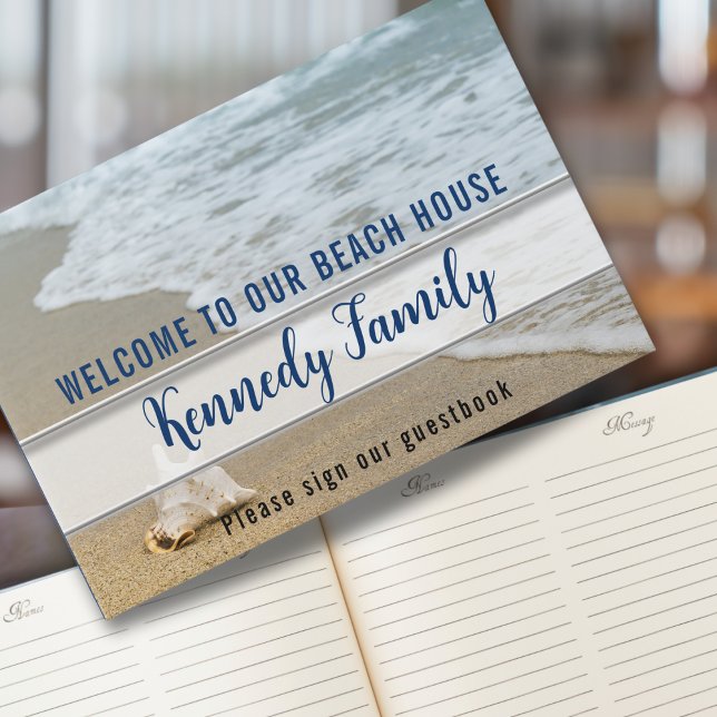 Livre D'or Côté mer Famille Plage Maison Bleue Bienvenue (Créateur téléchargé)