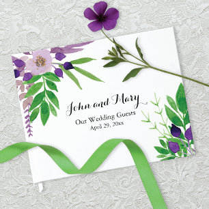 Livre D'or Cottage Garden Floral Mariage