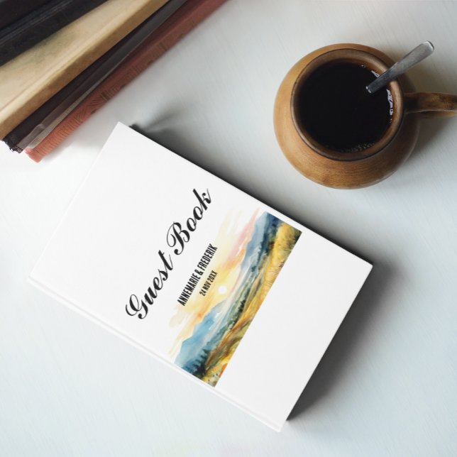 Livre D'or Couleur d'eau Fleur sauvage Sundown (Créateur téléchargé)