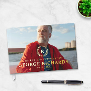 Livre D'or Couronne de laurier dorée élégante Photo Fête de r