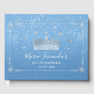 Livre D'or Couronne élégante bleue et argent des Bahamas