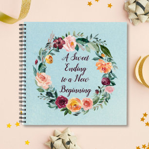 Livre d'or Couronne Fleurie Citation de Retraite