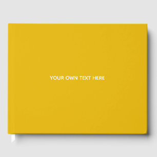 Livre D'or Créez Votre Propre Conception Personnalisée Jaune