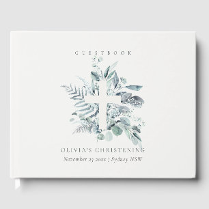 Livre D'or Croyant Rustique Eucalyptus Fern Folid