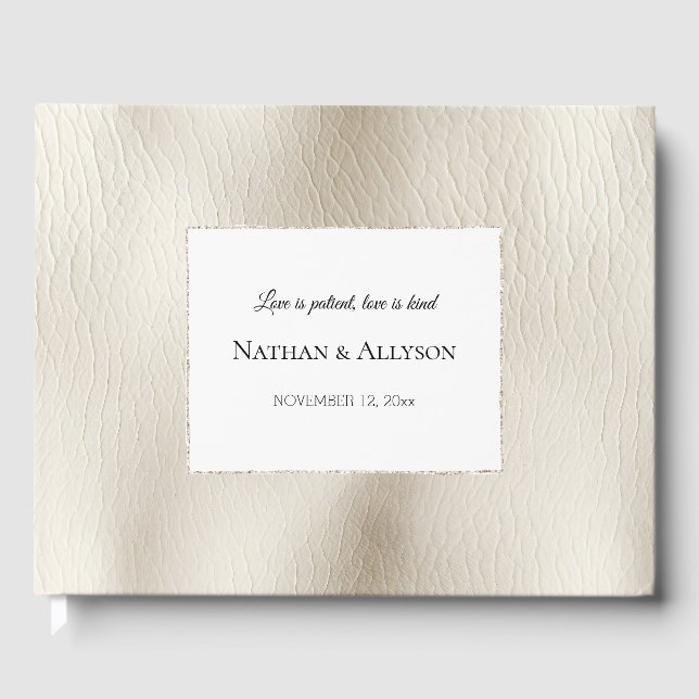Livre D'or Cuir Cream Faux (Recto)