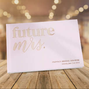 Livre D'or Cute Fête des mariées rose Rose Gold Foil