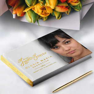Livre D'or Dans nos coeurs pour toujours la photo funéraire b