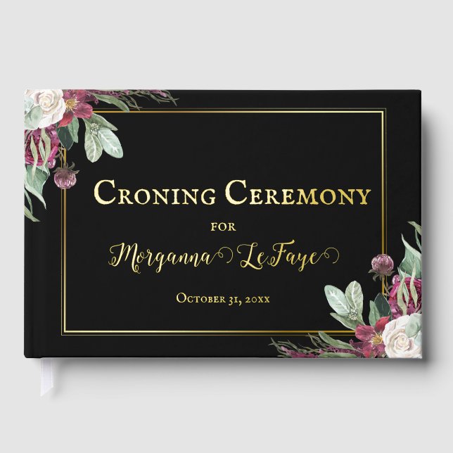 Livre D'or Dark Bloom Croning Ceremony   (Recto)