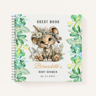Livre d'or de baby shower Bébé Roi Lion Mignon