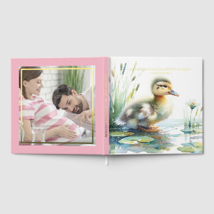 Livre d'or de baby shower Canard Mignon