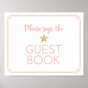 Livre d'or de Baby Shower Twinkle Twinkle Little S