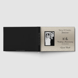 Livre d'or de fête d'anniversaire élégant de luxe 