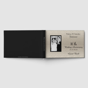 Livre d'or de fête d'anniversaire élégant de luxe 